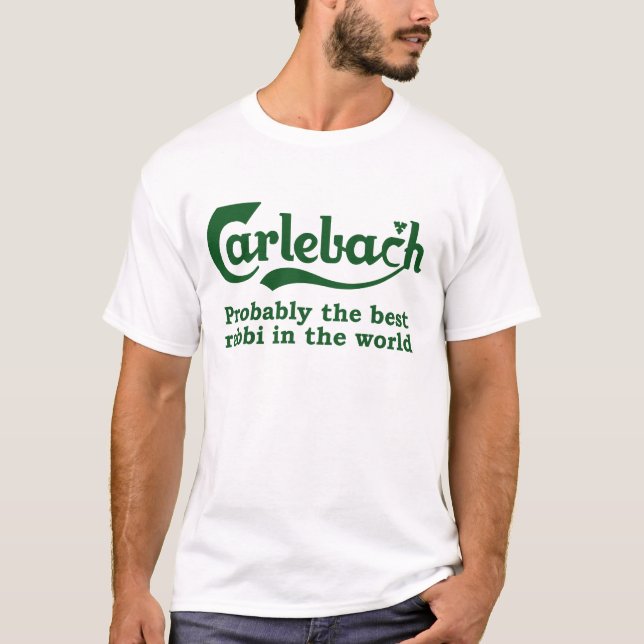 Carlebach - the best rabbi in the world T-Shirt (Front)