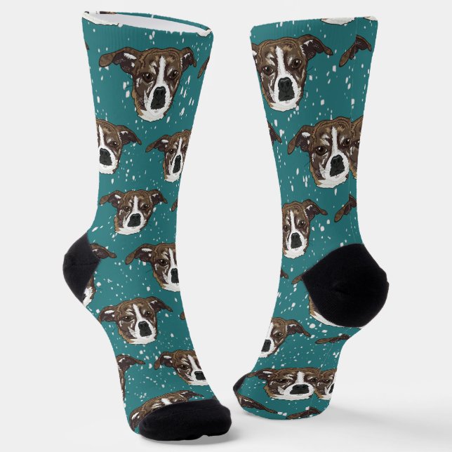 Carleigh Dog Socks (Angled)
