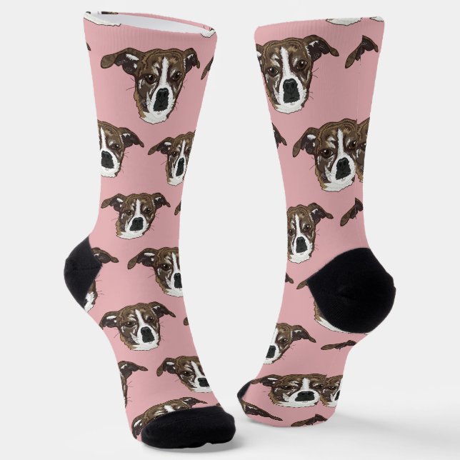 Carleigh Dog Socks (Angled)