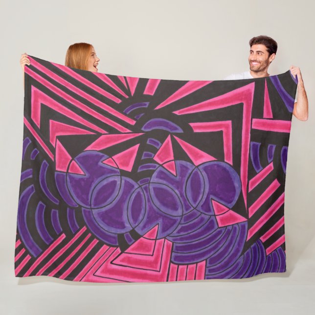 Carlen's JukeBox Fleece Blanket (In Situ)