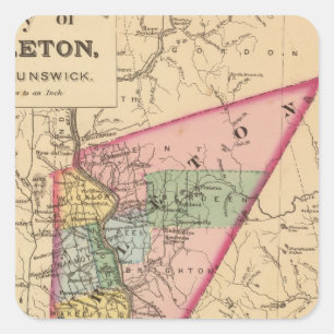 Carleton Co, NB Square Sticker