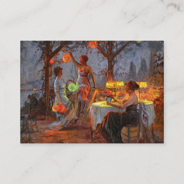 Carlier: Preparing for the Party Business Card (Front)