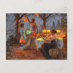 Carlier: Preparing for the Party Postcard