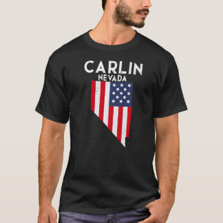 Carlin Nevada USA State America Travel Nevadan   T-Shirt