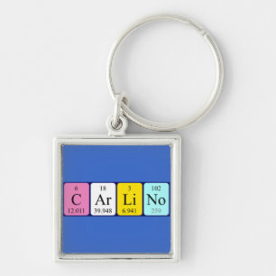 Carlino periodic table name keyring