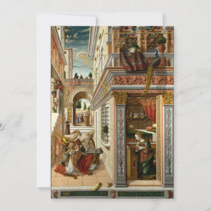 Carlo Crivelli - The Annunciation, with Saint Emid Invitation