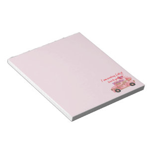 Carload of Valentine Love Notepad