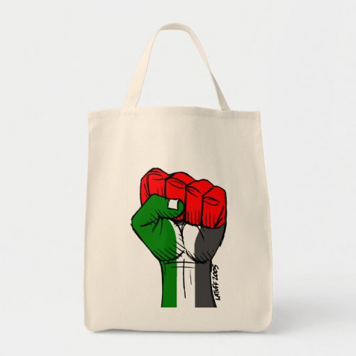 Image of Carlos Latuff's Palestinian Fist Bag