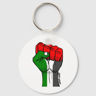 Carlos Latuff's Palestinian Fist Keychain