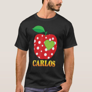 Carlos Love School Back To School Boy Kid Student T-Shirt
