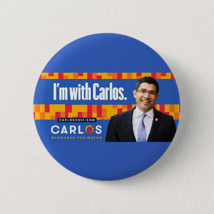 Carlos Menchaca for NYC Mayor 2021 6 Cm Round Badge