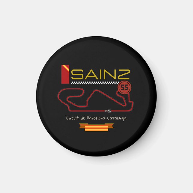 CARLOS SAINZ, formula 1, ferrari Magnet (Front)