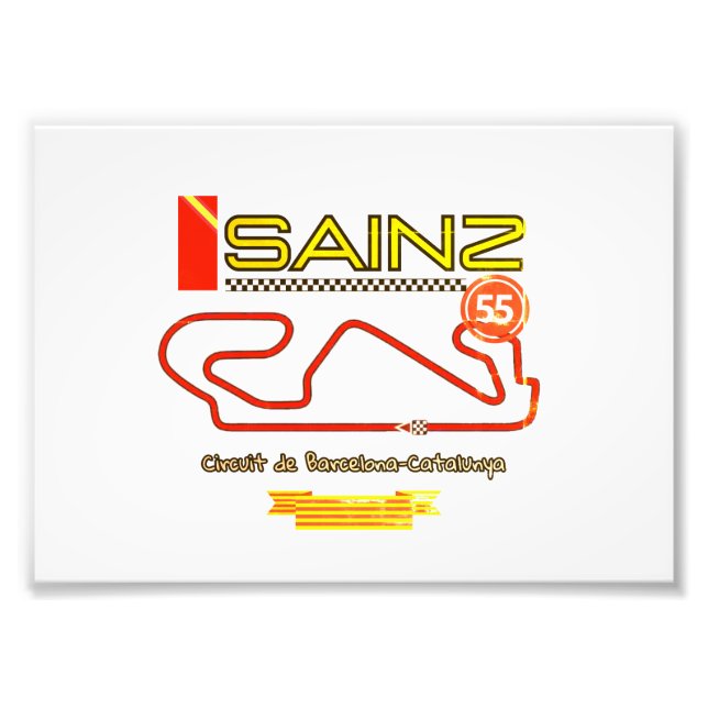 CARLOS SAINZ, formula 1, ferrari Photo Print (Front)