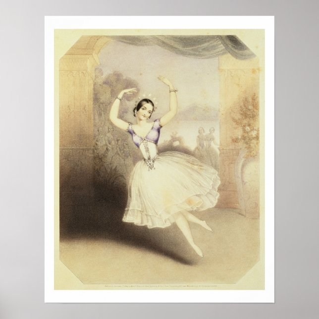 Carlotta Grisi (1819-99) in the Ballet of the Peri Poster (Front)