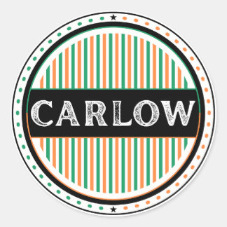 Carlow City Pride Emblem – Irish Identity Classic Round Sticker