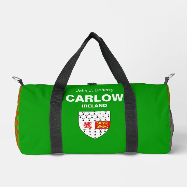 Carlow Ireland - Irish Personalised Duffle Bag (Front)