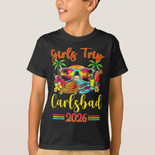 Carlsbad Beach CA Summer Vibes Sunset Women Girls T-Shirt
