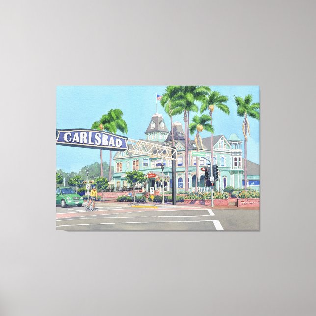 Carlsbad California Canvas Print (Front)