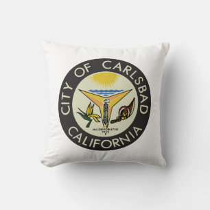Carlsbad (California) City Seal Cushion