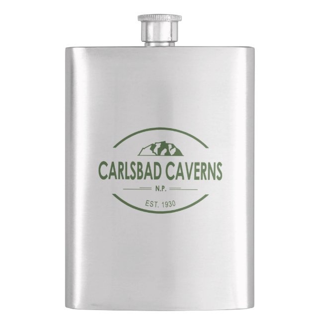 Carlsbad Caverns National Park Hip Flask (Front)