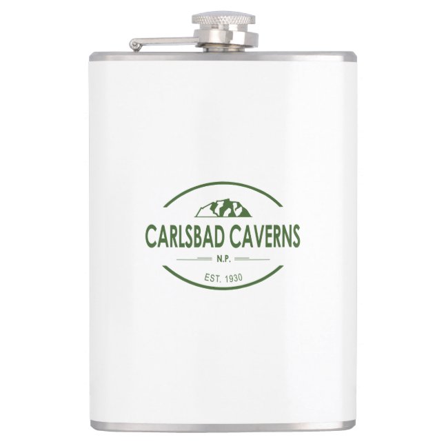 Carlsbad Caverns National Park Hip Flask (Front)