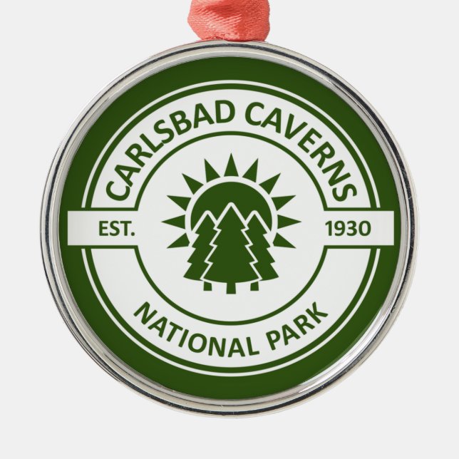 Carlsbad Caverns National Park Metal Tree Decoration (Front)