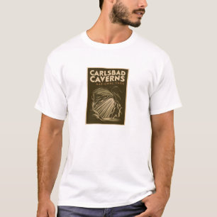 Carlsbad Caverns National Park Minimal Travel Art T-Shirt
