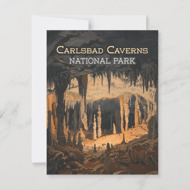 Carlsbad Caverns National Park New Mexico Card (Front)