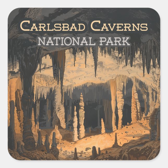Carlsbad Caverns National Park New Mexico Square Sticker (Front)