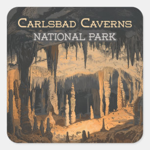 Carlsbad Caverns National Park New Mexico Square Sticker