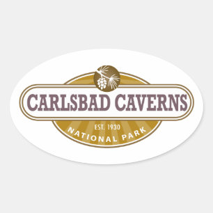 Carlsbad Caverns National Park Oval Sticker