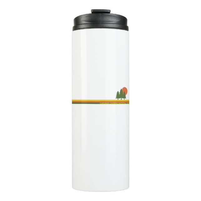 Carlsbad Caverns National Park Pine Trees Sun Thermal Tumbler (Front)