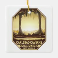 Carlsbad Caverns National Park Retro Emblem