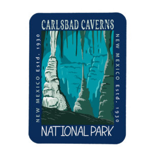 Carlsbad Caverns National Park Vintage Distressed  Magnet