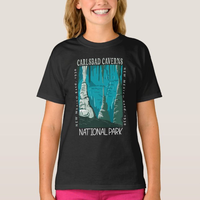 Carlsbad Caverns National Park Vintage Distressed  T-Shirt (Front)
