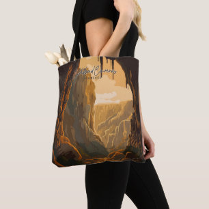 Carlsbad Caverns New Mexico Vintage Art Travel Tote Bag