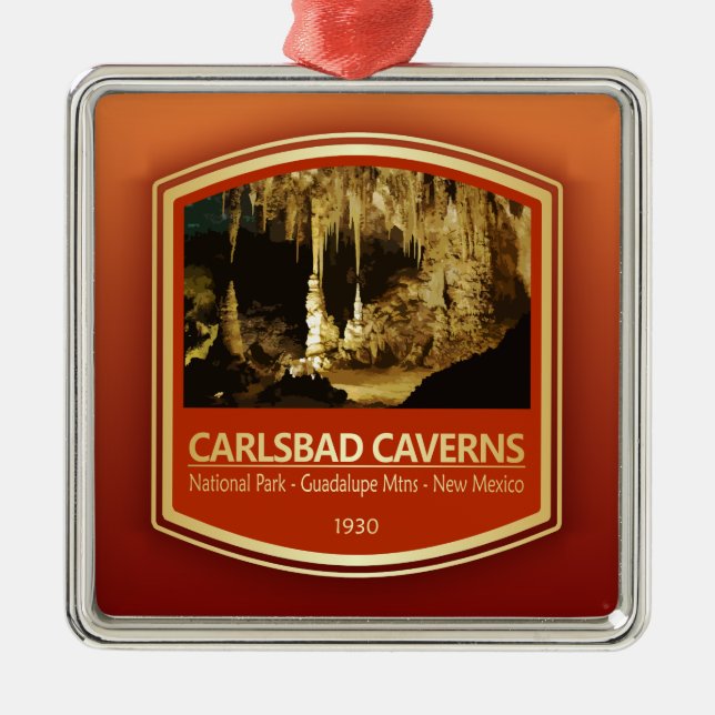 Carlsbad Caverns NP (PF1) Metal Tree Decoration (Front)