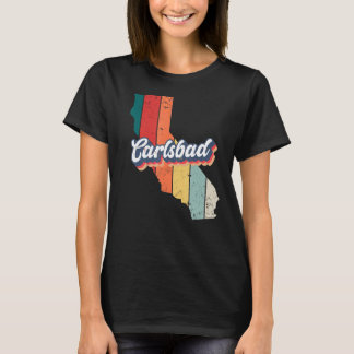 Carlsbad City Retro Vintage Hometown California T-Shirt