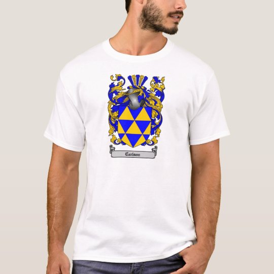 CARLSON FAMILY CREST - CARLSON COAT OF ARMS T-Shirt | Zazzle.co.uk