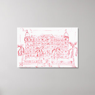 Carlton Hotel, Cannes, France Canvas Print