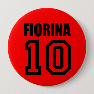 CARLY FIORINA CAMPAIGN GEAR 10 CM ROUND BADGE