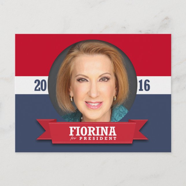 Carly Fiorina for President 2016 Postcard (Front)