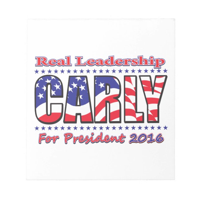 Carly Fiorina for President Notepad (Front)