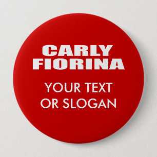 CARLY FIORINA FOR SENATE 10 CM ROUND BADGE