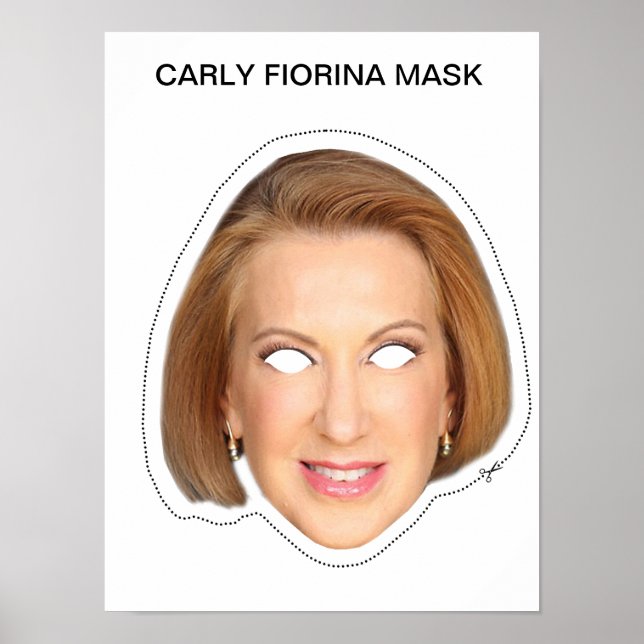 Carly Fiorina Mask Poster (Front)