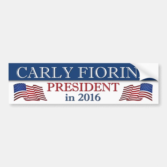 Carly Fiorina President in 2016 Bumper Sticker (Front)