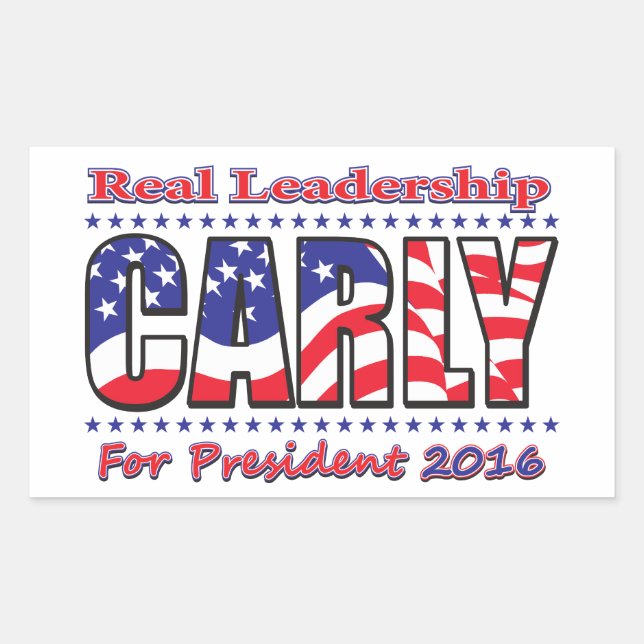 Carly Fiorina Rectangular Sticker (Front)