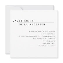 Carly Modern Wedding Invitation