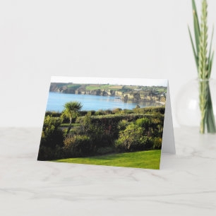 Carlyon Bay in Cornwall Holiday Card