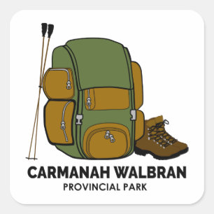 Carmanah Walbran Provincial Park Backpack Square Sticker